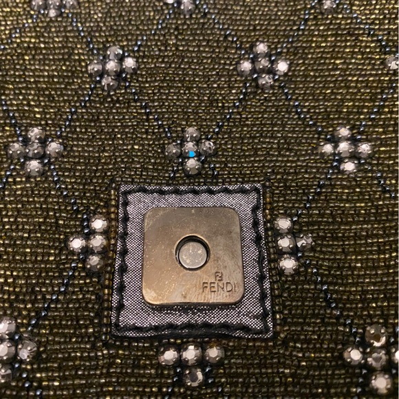 Fendi beaded baguette Metallic bag - Picture 4 of 16